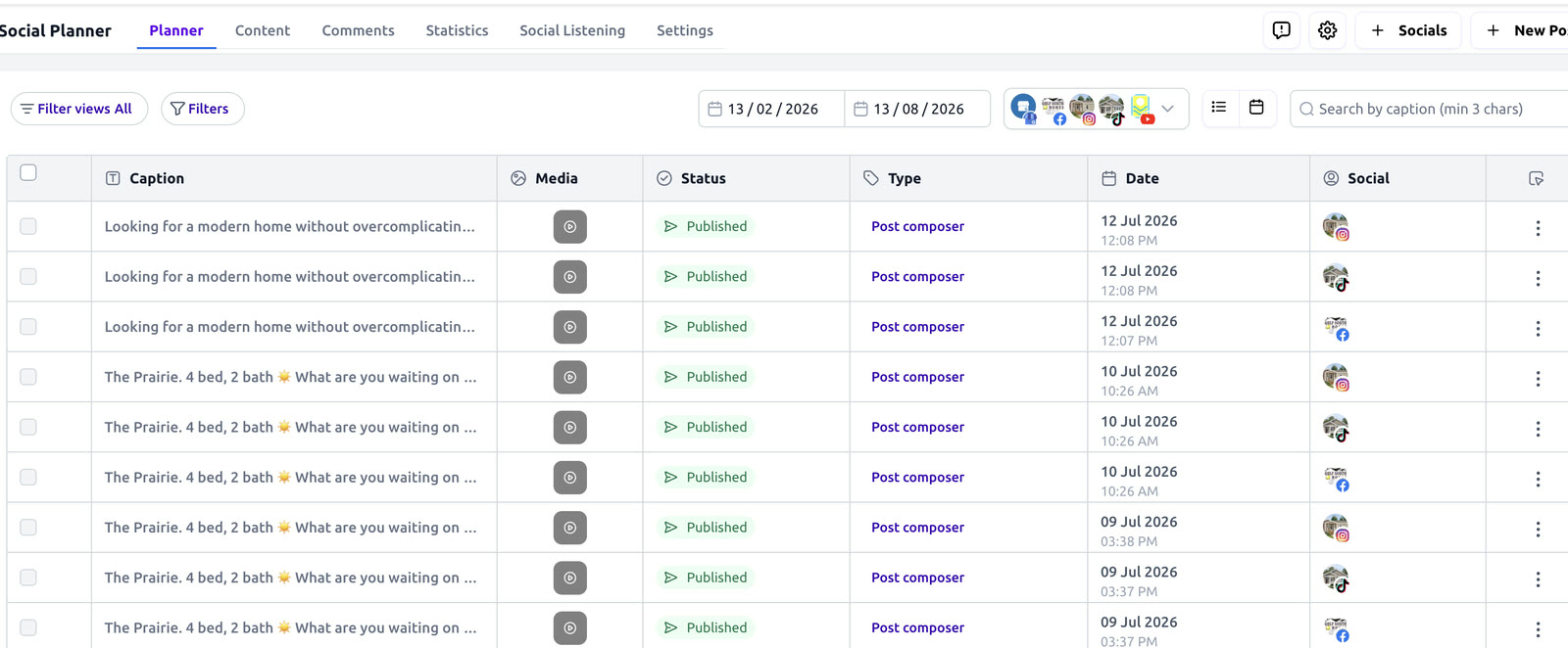 Published brand media ready inside the ZeroMotion Social Planner.